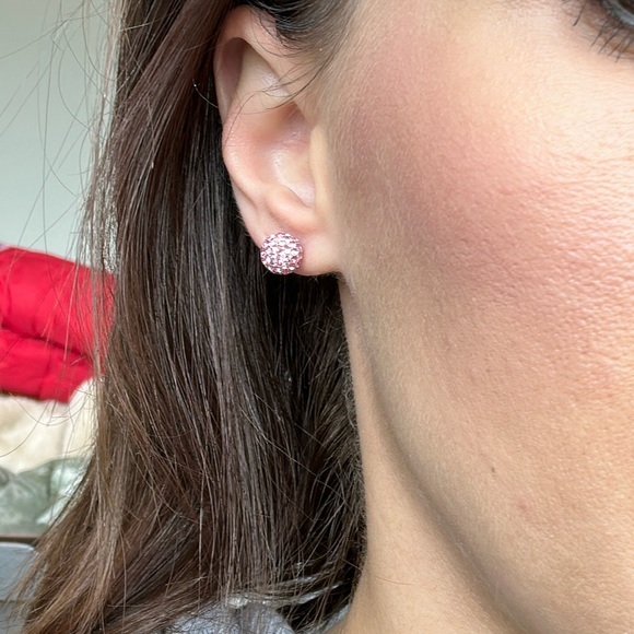 EXPRESS Pink Pave Earrings - Picture 1 of 4